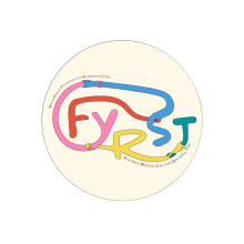 FYRST spelled out in long colorful letters 